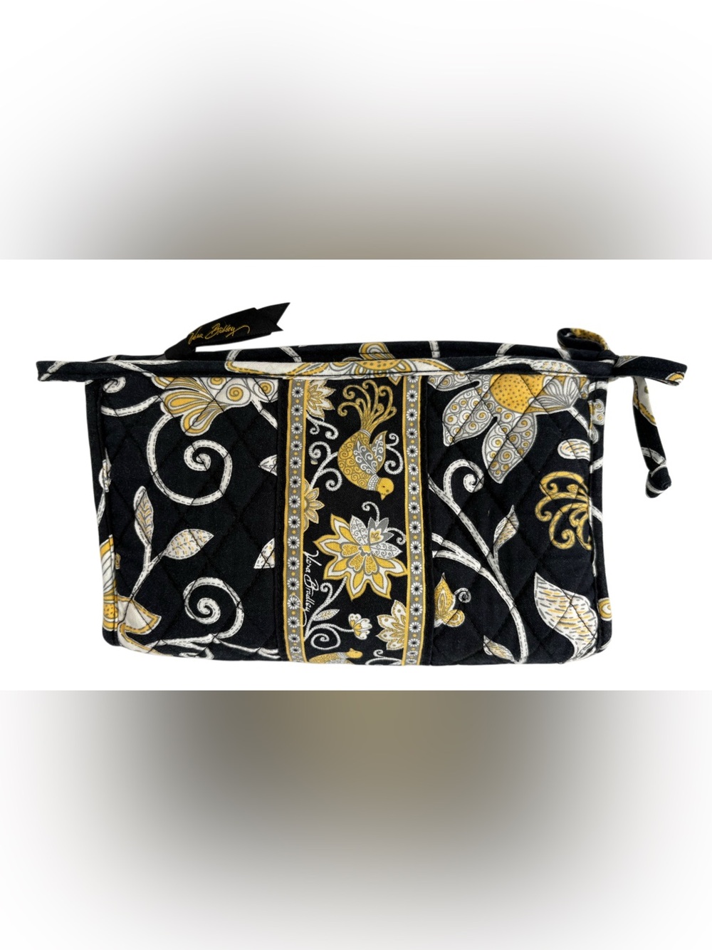 Vera Bradley Quilted Zippered Clutch Cosmetic Bag Retired Pattern